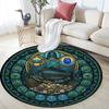 Fish Insects Nature Round Area Rug Under Office Chairs Bedroom Living Room Home Decor