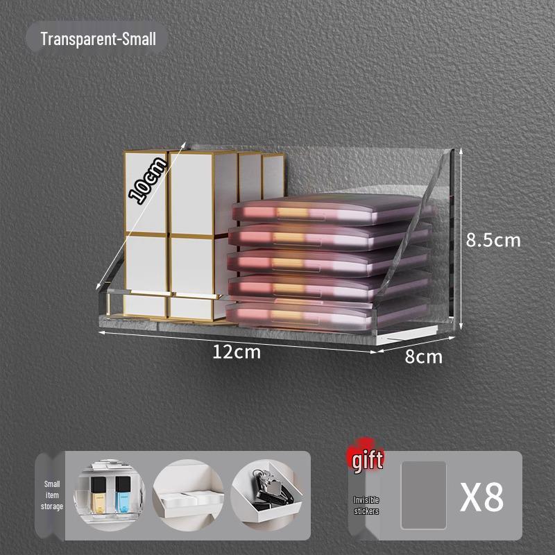 Wall-Mounted Bathroom Mirror Cabinet with Storage for Cosmetics and Lipsticks