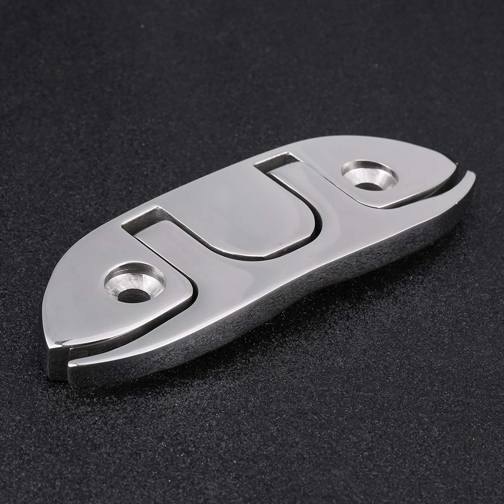 Marine Boat Flip Up 4-1/2" Folding Cleat Dock Stainless Steel, Boat Cleats, Steel Fasteners,