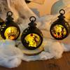 Halloween Lantern Adornment Adorable Decoration LED Candle Lights for Balcony Fireplace