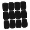 WESIEVYA 12-Pack Microphone Pop Filter Shield for SM57 Handheld Microphones with Black Foam Sponge Cover and U-Shaped Mesh Grille