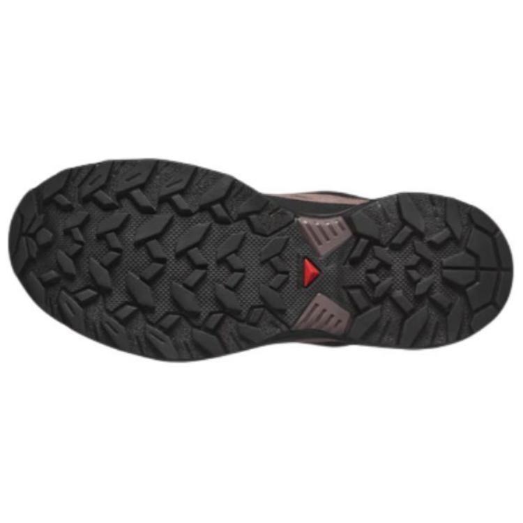 SALOMON X ULTRA 360 Slip Resistant, Abrasion Resistant, Breathable Low Top Hiking Shoes Women's Brandy Red L47571500