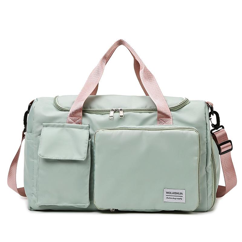 Large Capacity Travel Bag, Handbag, Business Trip Outdoor Sports Fitness Bag, Light Men's Dry and Wet Separation Messenger Bag