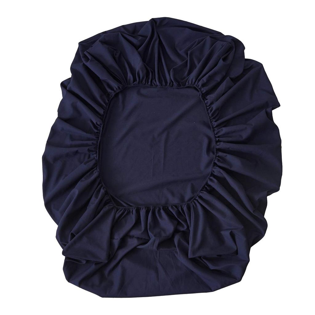 Single Futon Cover, One-Touch Sheet, Navy, Solid Color, Washable, Dust Mite Resistant, Breathable, Moisture-Wicking, Soft Fitted Sheet
