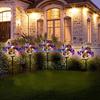 Y5GD Outdoor Solar Pathway Lights Butterfly Balls Decorative Light Solar Garden Light
