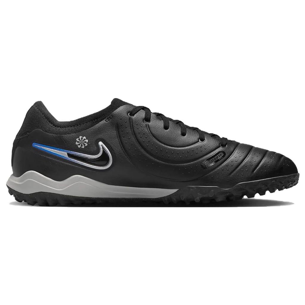 Nike Tiempo Legend 10 Pro TF Black Hyper Royal Chrome Men's Soccer Cleats DV4336-040
