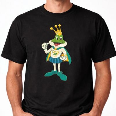 Vintage 80s Frog Graphic Tee Unisex S-3XL Funny Cartoon Style Single Stitch