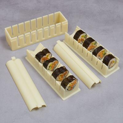 3 ks/sada Nepřilnavá sada vybavení na výrobu sushi Plastová forma na rolovaný dort Nástroje na výrobu sushi