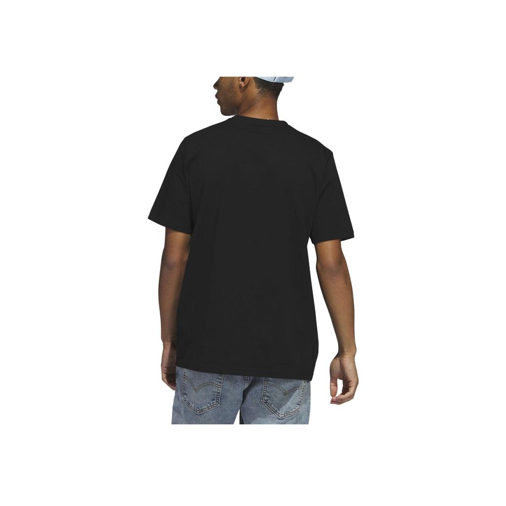 Adidas Alphabet Print Crew Neck Pullover Long-Sleeve T-Shirt Men Tops Black IC1682