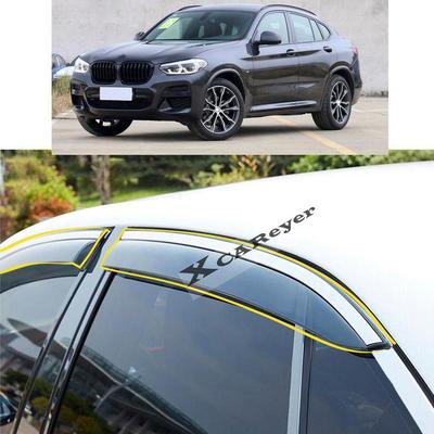For BMW X4 G02     Car Body Styling Sticker Plastic Window Glass Wind Visor Rain/Sun Guard Vent Parts