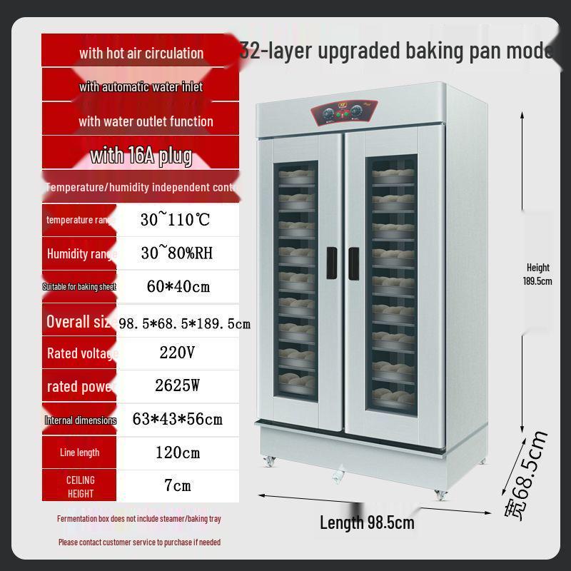 Fully Automatic Stainless Steel Bread and Rice Wine Fermentation Box with Large Capacity and Constant Temperature Control
