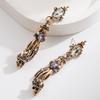 Medieval Niche Design Ghost Hand Pendant Vintage High-end Skull Head Earrings Creative Exaggerated Silver Needle Earrings