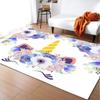 Cute Unicorn Carpet Cartoon Magical Animal Indoor Floor Mat Colourful Floral Area Rug for Kids Girls Living Room Decor Doormat