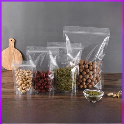 Clear Stand-Up Zipper Bag for Snacks and Pet Food