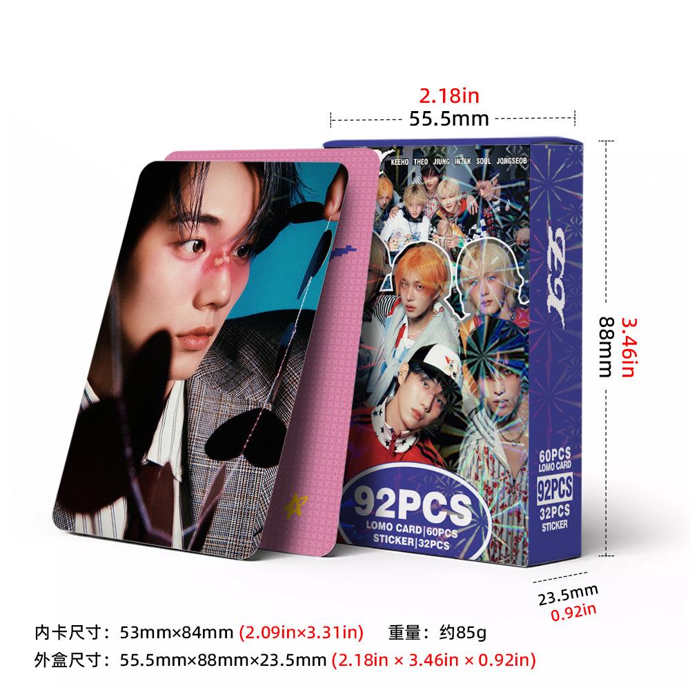 92 pieces of spot card of Korean stars P1Harmony album collection photo cards star stickers LOMO HD Printd Photocards Stickers