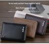 Baellerry Men's Zipper Short Wallet - Multi-Card Slot, Fashionable Vertical Mini Coin Purse