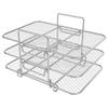 3-layers Air Fryer Rack Stackable Grilling Rack Stainless Steel Airfryer Oven Grill Steamer Cooker Kitchen Gadgets Cooking Tools