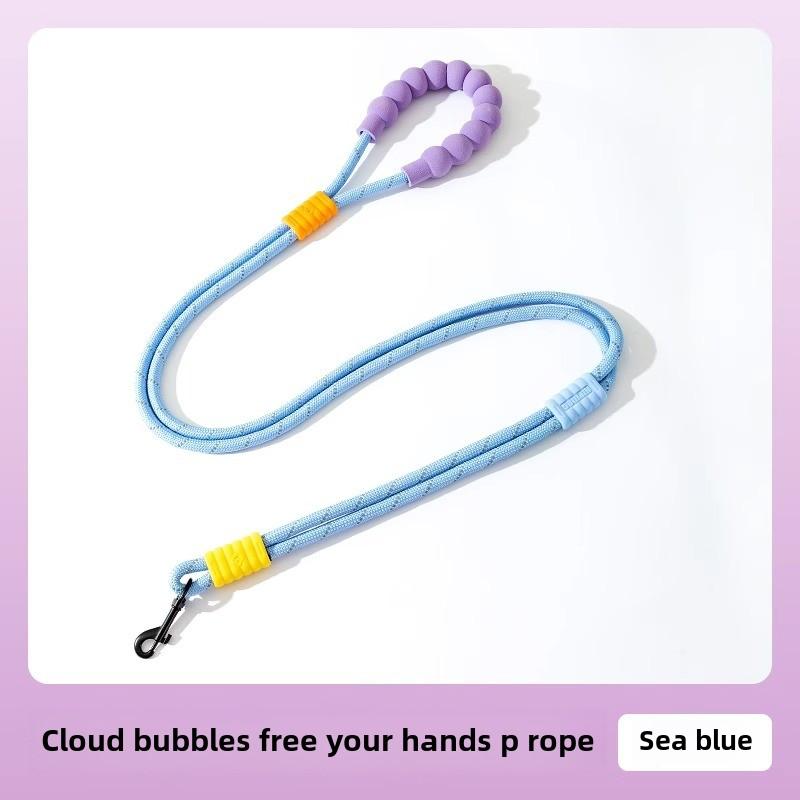 

Bold Dog Nylon Cloud Bubble P Rope Средний и маленький поводок для собак Тедди с золотистой шерстью Взрывобезопасный поводок для домашних животных Suitable