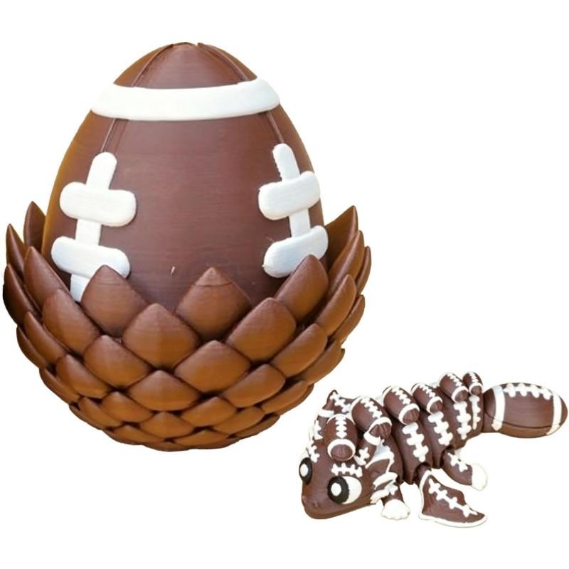 3D Printed Dragon Egg with Dragon Inside, Cute Fun Stuff Fidget Toy for Home Desk Decoration, Ideal for Christmas