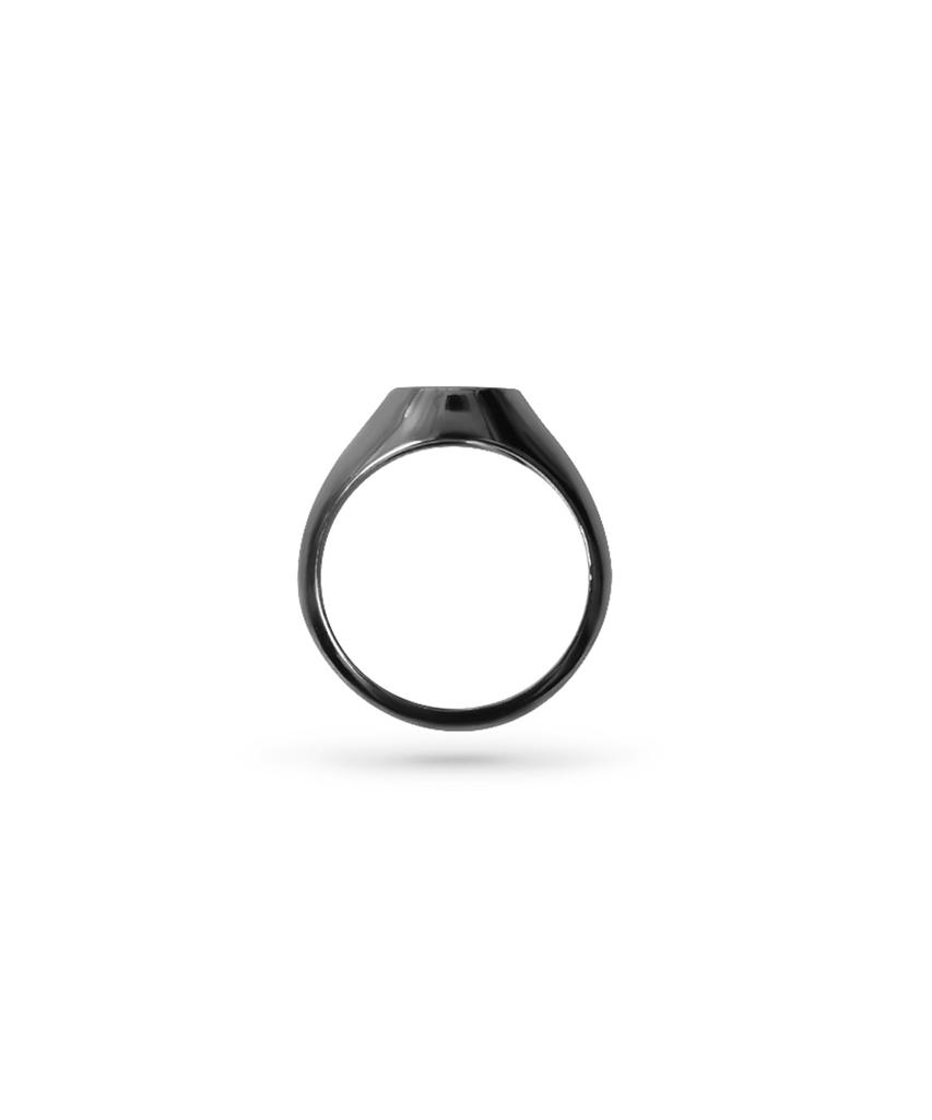 Smgt Signet Series Flat Ring #5 [Black]