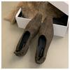 New Spring Autumn Shoes Women Loafers Suede Ballerina Square Toe Flats Ballet Shallow Soft Moccasins British Style Sneaker Mujer
