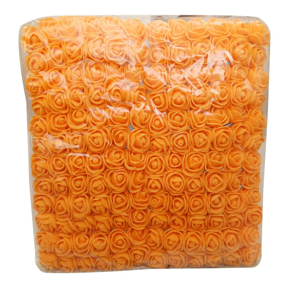 144Pcs Artificial PE Flowers Wedding Candy Box Decoration DIY Headband Wreath Accessories