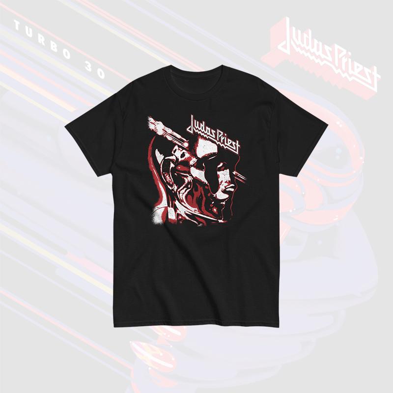 

Мужская летняя хлопковая повседневная футболка с круглым вырезом, с графическим принтом JUDAS PRIEST, в стиле классического рока, хэви-метал, мужской рок-топ с коротким рукавом 4XL