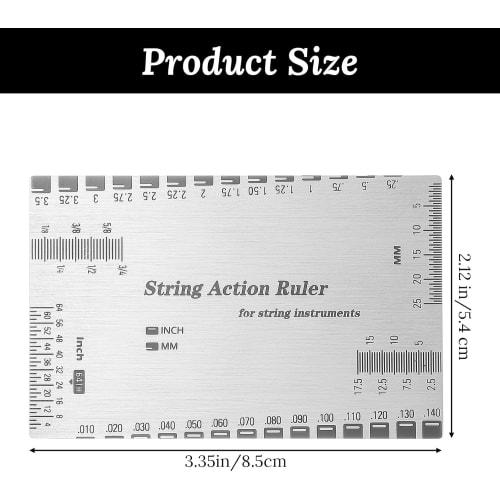 String Height Gauge, Guitar String Height Ruler, String Height Measurement Tool, Fingerboard Protection, Fingerboard Grinding, Maintenance Tool, Measu