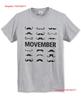 Call Your Mother Unisexs Movember Stache T Shirt Large Athletic Heather Vintage Washed Unisex Soft Homme Top For Everyday Wear