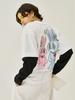 GREEDILOUS Two Bunnies Contrast Sleeve T-Shirt
