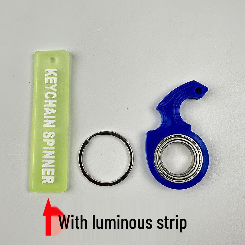 Second Gen Fingertip Fidget Keychain Spinner - Anti-Anxiety Toy