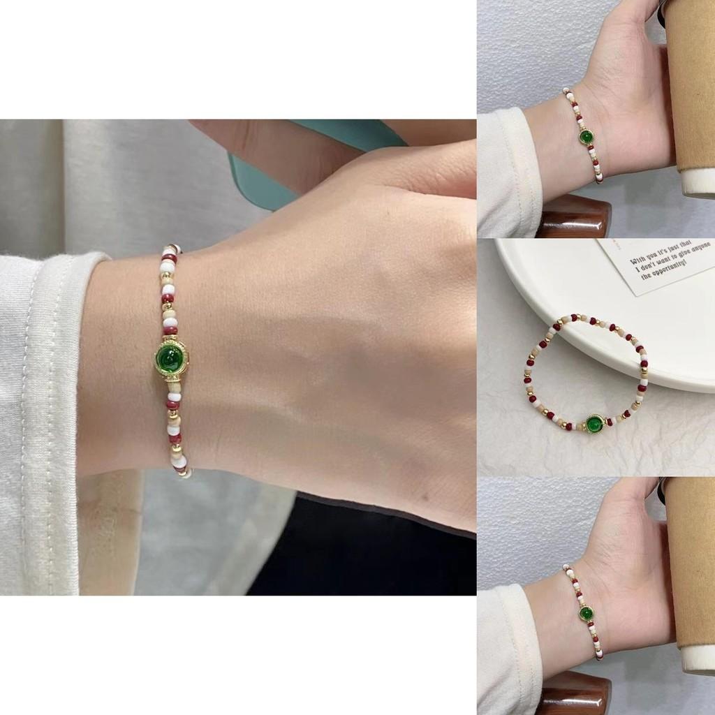 Alloy Contemporary Xiaomi Bead Color Block Bracelet For Womens Chic Style Summer
