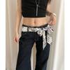 Canvas Wide Belt For Women With Auto Buckle Summer Dress Waist Cincher For Casual Wear