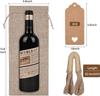 Vinsäckväv rödvinspåse presentpaket ficka presentpåse som används för julklappsvinpåsar