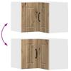 Wall Mounted Corner Cabinet LUCCA Artisan Oak 57 X 57 X 40 Cm
