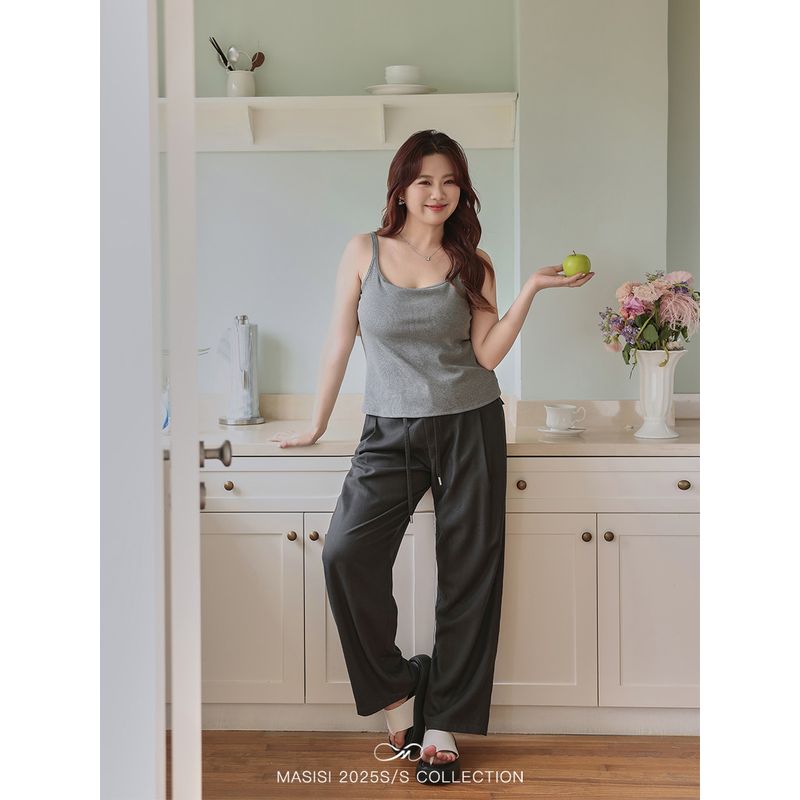 Maxi Plus Size Women's Clothing Double-Shoulder Strap with Chest Pad Camisole Summer Plus Size Ladies Loose Slim Bottoming Top