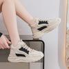 Autumn High Top Chunky Sneakers for Women Korean Running Shoes with Height Increasing Design Students Comfortable Footwear