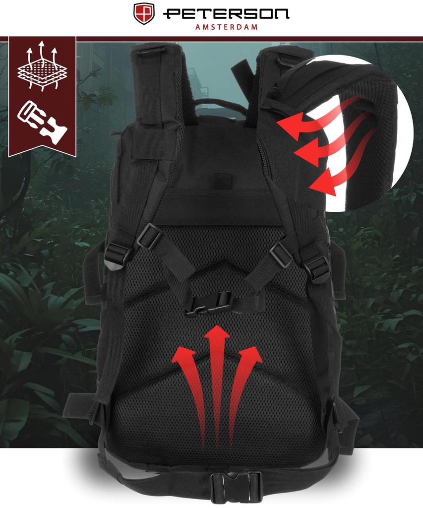 PTN BL096-8090 Black Backpack