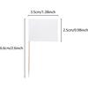 100 Pieces Blank Toothpick Flags Cheese Markers Food Labels for Party Buffet Cheese Labels for Charcuterie Board Cocktail Picks for Appetizers