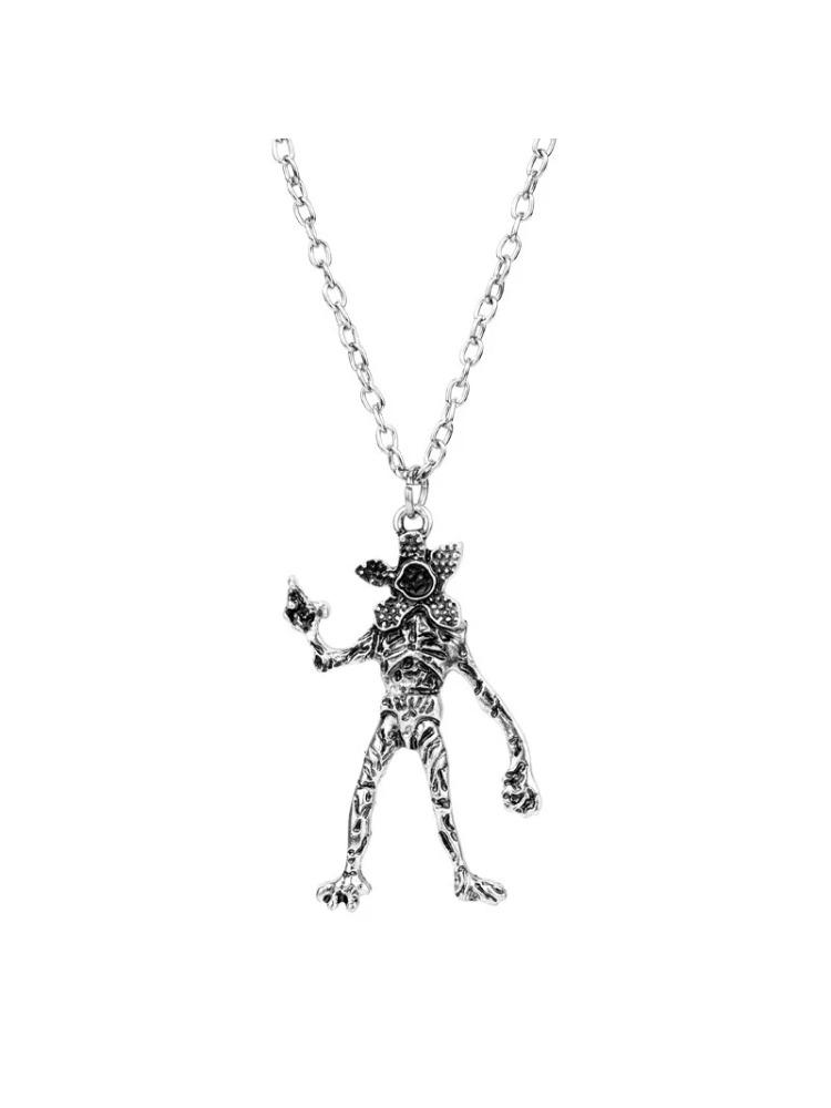 

Hot Movie New Stranger Necklace Demodog Demogorgon Monster Alloy Pendant Necklace Cosplay Jewelry Prop For Men Women Gifts