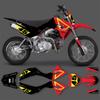 PowerZone Custom Graphics Backgrounds Decals Motorcycle Stickers Kit For HONDA CRF110F 2019 2020 2021 110cc Number Name 01