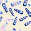 24pcs Blue Starry Sky Long, Glossy, Full Cover Press On Nails for Women High-Quality, Easy to-Apply, Salon-Quality Stick On Nails