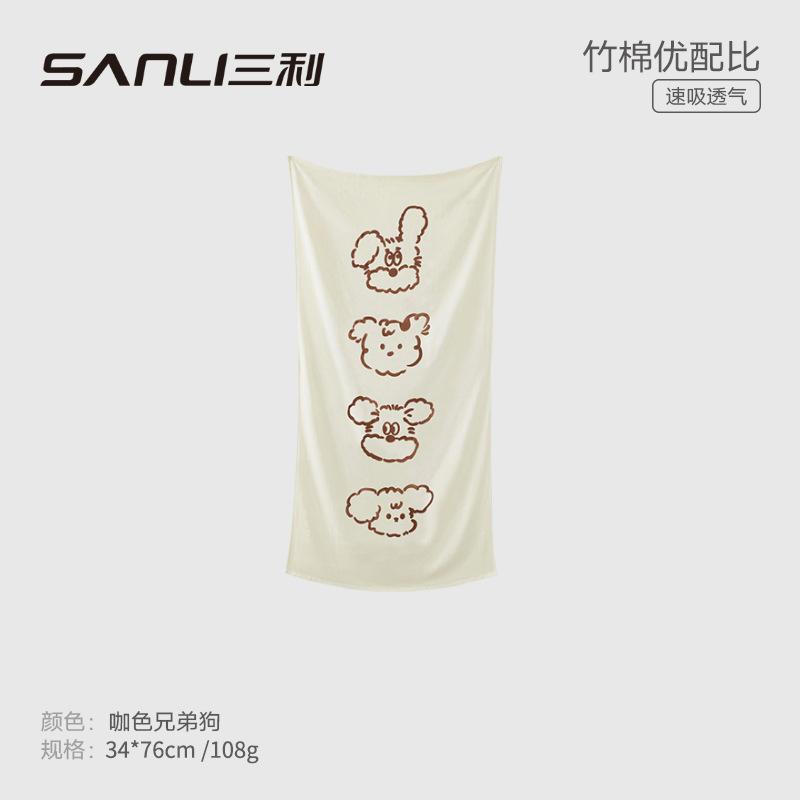 Towel gauze infant printed towel cartoon bath towel bamboo cotton baby quilt baby blanket pictured