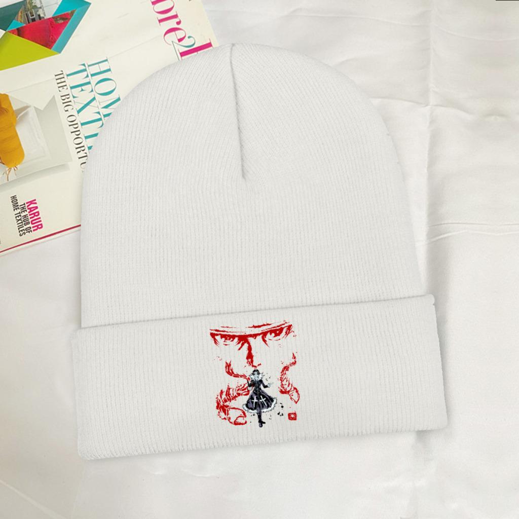 The Bandit Leader Phantom Troupe Strickmütze für Damen, Unisex, Skullies Beanies, Herbst-Winter-Mütze, warme Polyester-Mütze