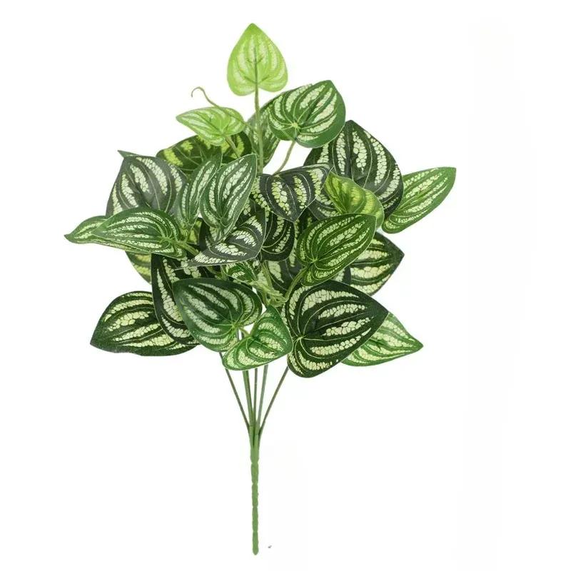 Artificial Philodendron Leaf Bundle — Fresh Greenery Decorative Branches and Leaves Home & Office Floral Arrangement Accessory