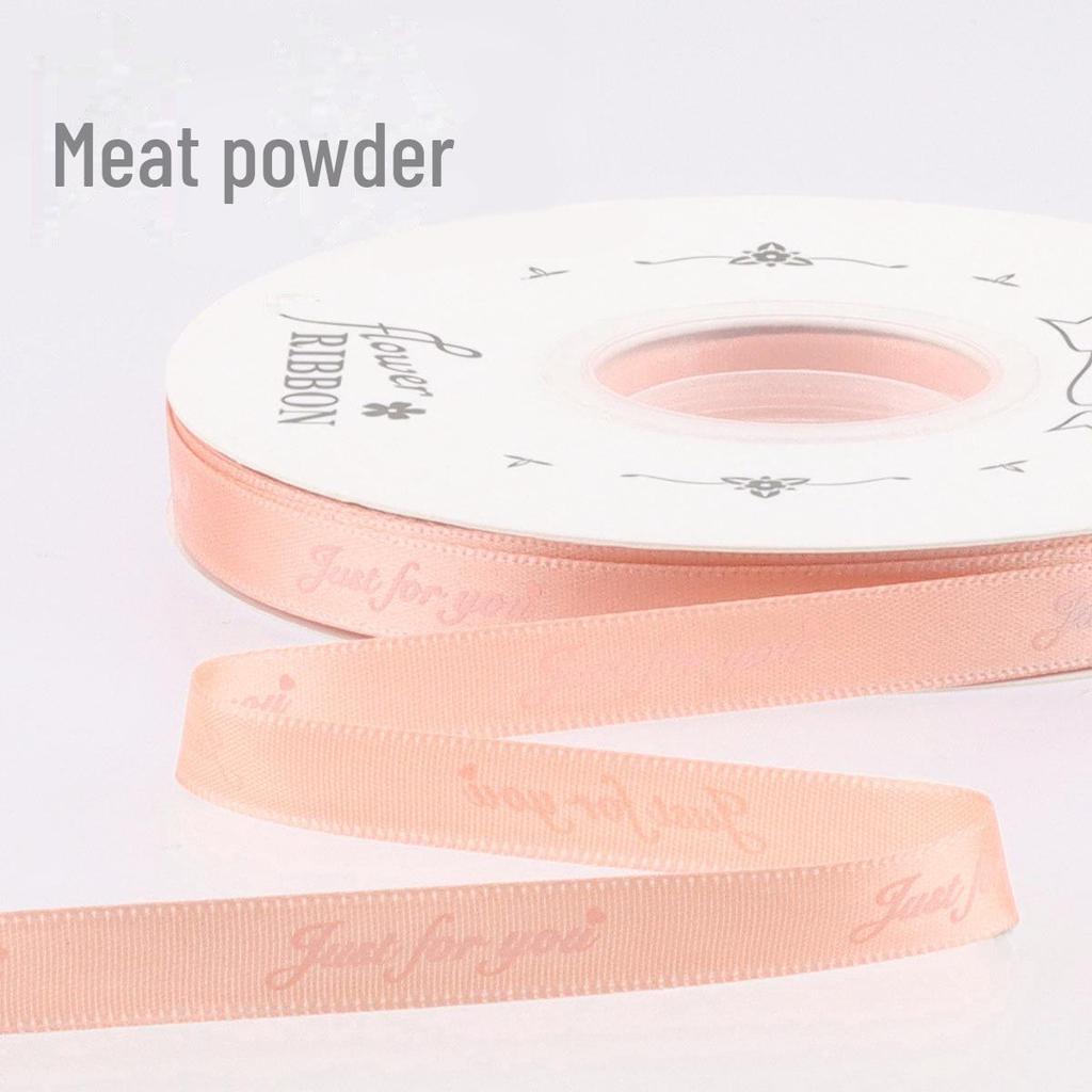 1cm Narrow Printed English Ribbon - Gift, Baking, and Florist Polyester Ribbon