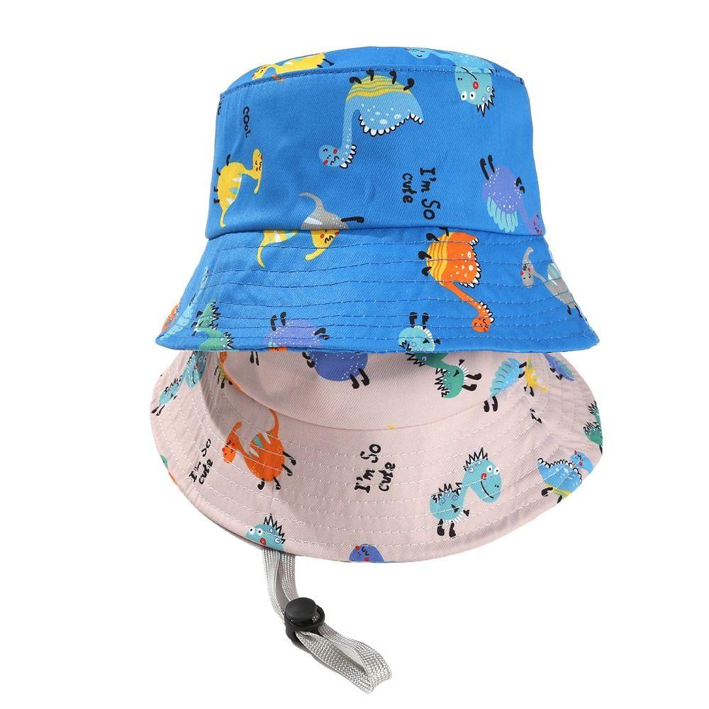 UV Protection Sun Cap Cotton Polyester Beach Cap Outdoor Kids Bucket Hat  Kids