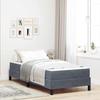 Box Spring Bed with Mattress Dark Gray 80 x 200 cm Fabric