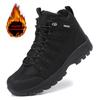 Winter Men's Boots Warm Plush Men's Snow Boots High Quality Winter Non-Slip Sneakers Outdoor Men's Hiking Ankle Boots Work Shoes