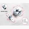 Press The Home Wardrobe Door Buckle Touch The Bead Magnetic Dual Wheel Spring Fixed Lock Buckle Low Foot Cabinet Door Buckle